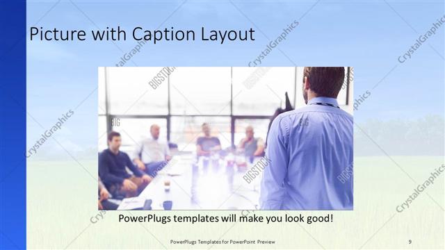 Picture with Caption presentation slide layout