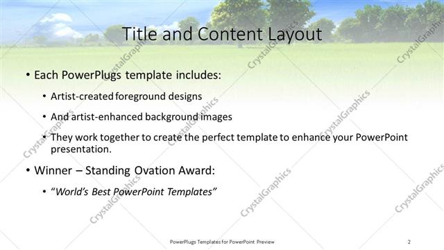 Title and Content presentation slide layout