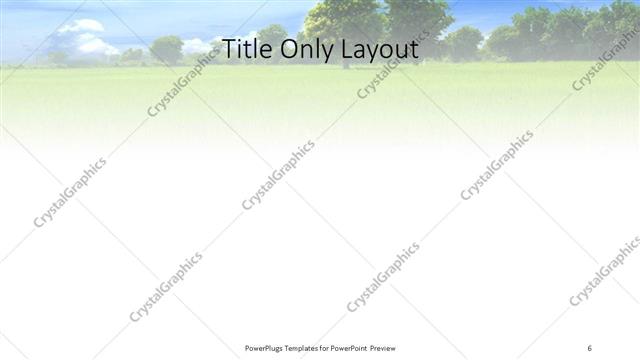 Title Only presentation slide layout