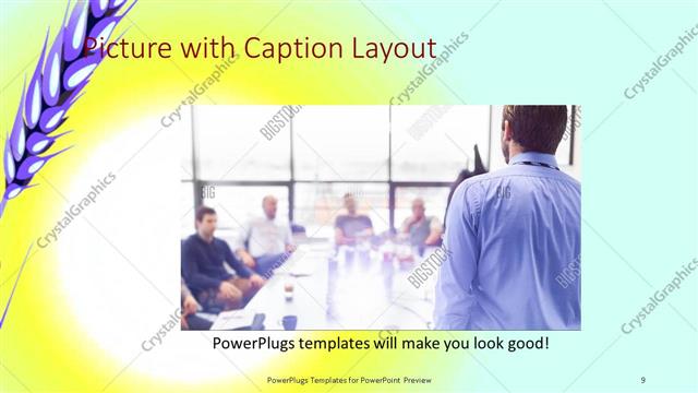 Picture with Caption presentation slide layout