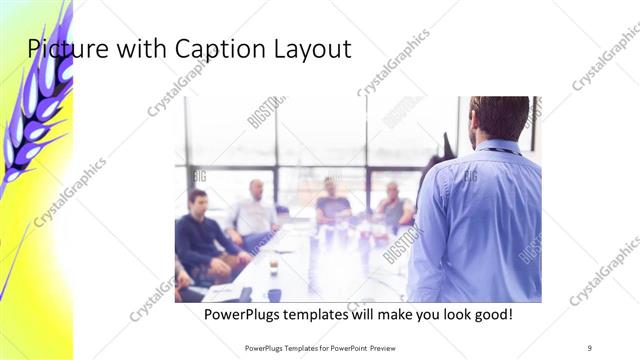 Picture with Caption presentation slide layout