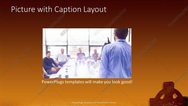 Picture with Caption presentation slide layout