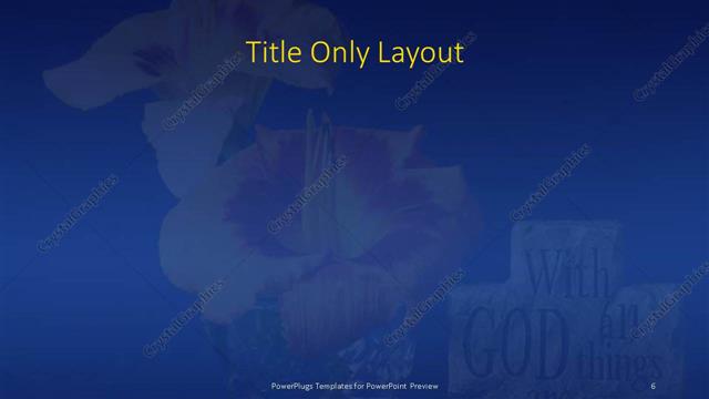 Title Only presentation slide layout