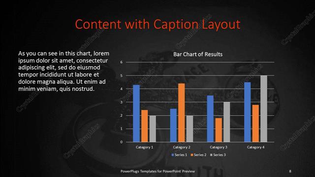 Content with Caption presentation slide layout