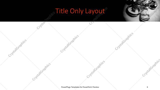 Title Only presentation slide layout