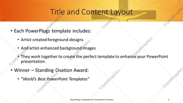 Title and Content presentation slide layout
