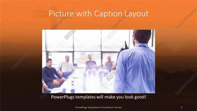 Picture with Caption presentation slide layout