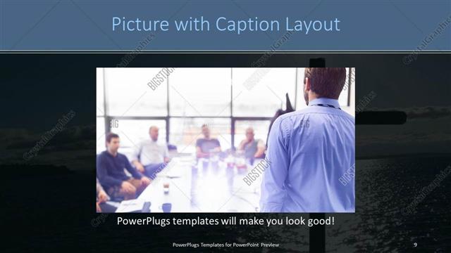 Picture with Caption presentation slide layout