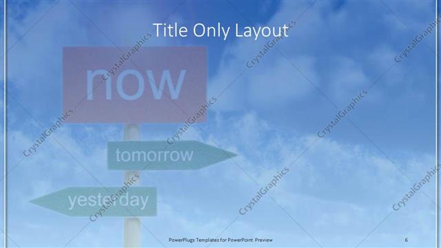 Title Only presentation slide layout