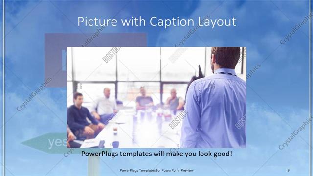 Picture with Caption presentation slide layout