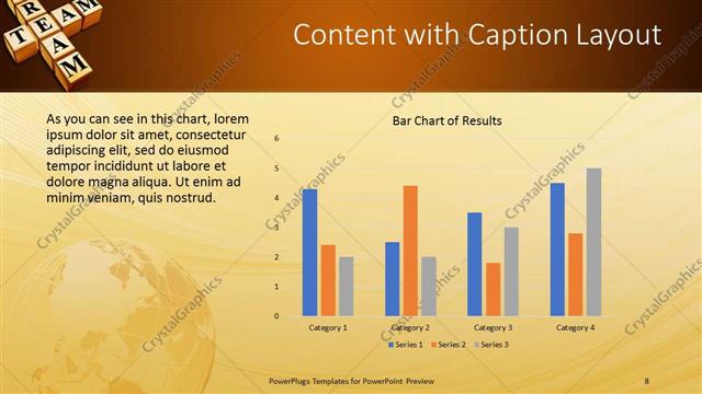 Content with Caption presentation slide layout
