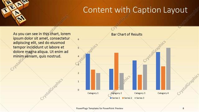 Content with Caption presentation slide layout