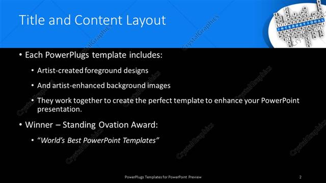 Title and Content presentation slide layout