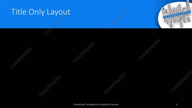 Title Only presentation slide layout