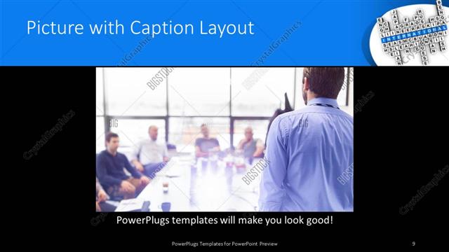 Picture with Caption presentation slide layout