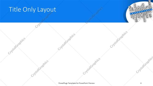 Title Only presentation slide layout