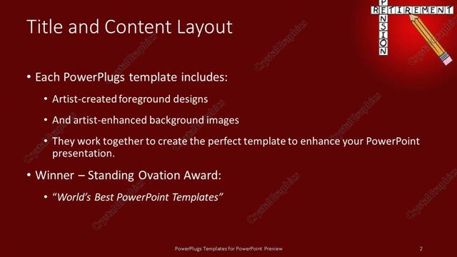 Title and Content presentation slide layout