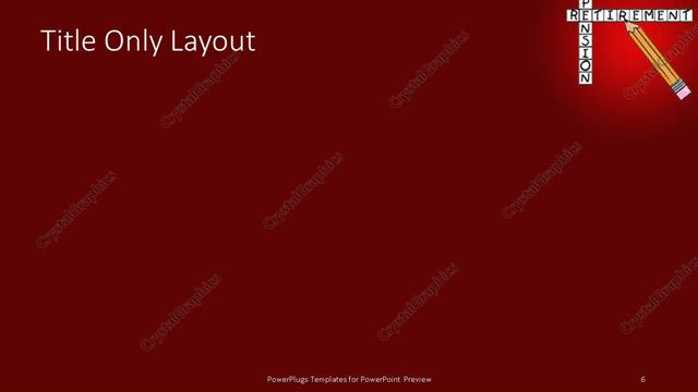 Title Only presentation slide layout