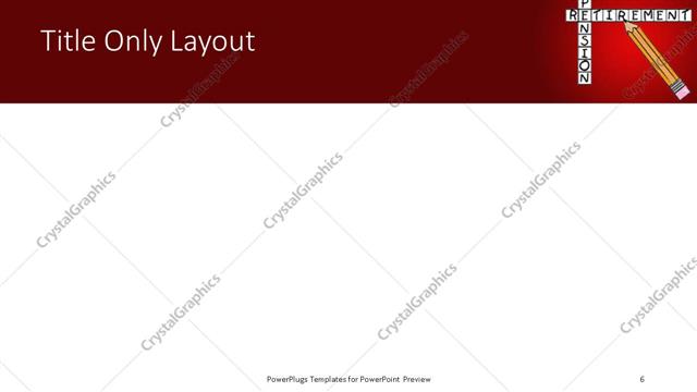 Title Only presentation slide layout