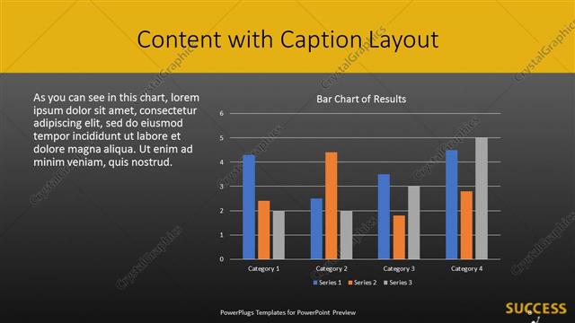 Content with Caption presentation slide layout