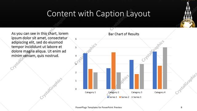 Content with Caption presentation slide layout