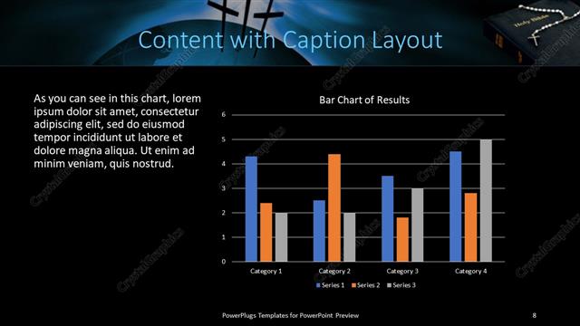 Content with Caption presentation slide layout
