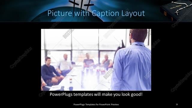 Picture with Caption presentation slide layout