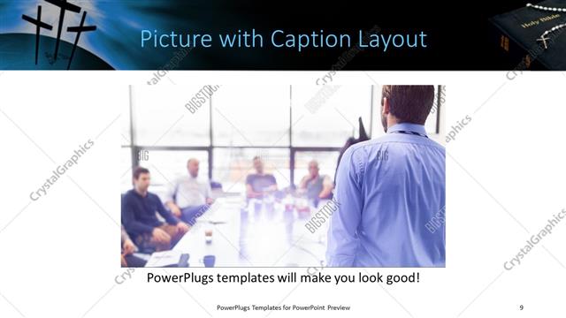 Picture with Caption presentation slide layout