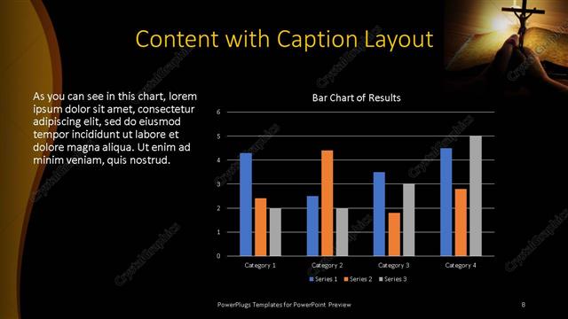 Content with Caption presentation slide layout
