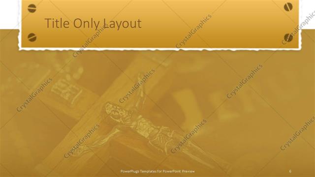 Title Only presentation slide layout