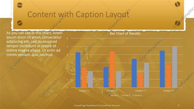 Content with Caption presentation slide layout