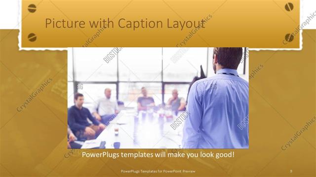 Picture with Caption presentation slide layout