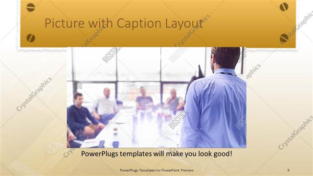 Picture with Caption presentation slide layout