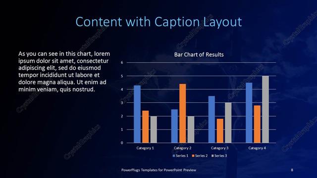 Content with Caption presentation slide layout