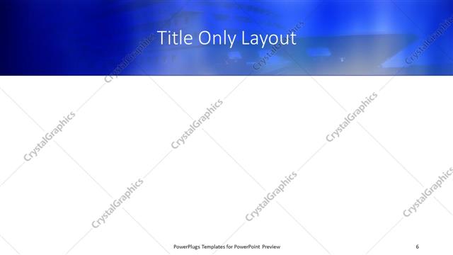 Title Only presentation slide layout