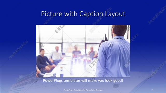 Picture with Caption presentation slide layout