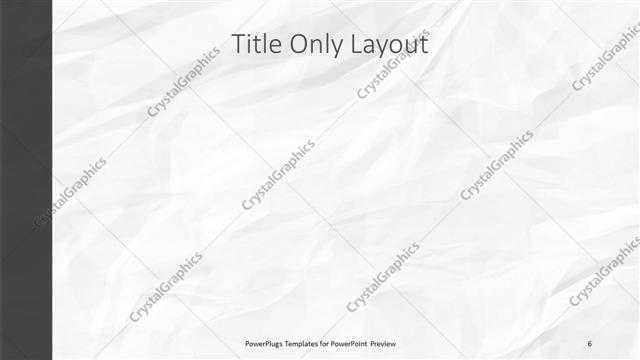 Title Only presentation slide layout