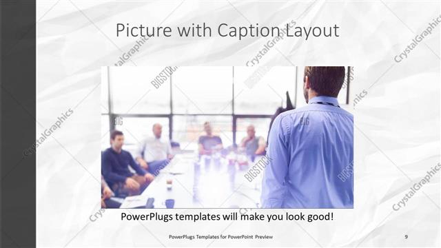 Picture with Caption presentation slide layout