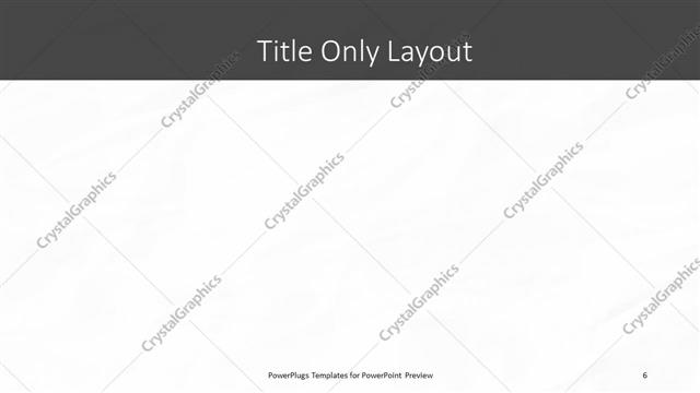 Title Only presentation slide layout
