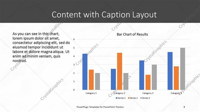 Content with Caption presentation slide layout