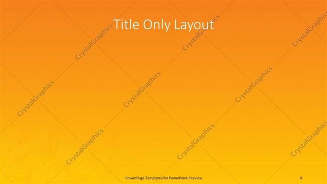 Title Only presentation slide layout