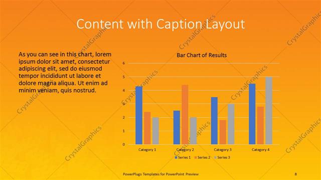 Content with Caption presentation slide layout