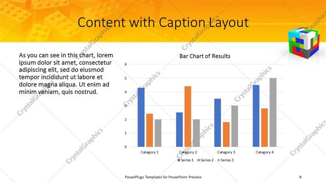 Content with Caption presentation slide layout
