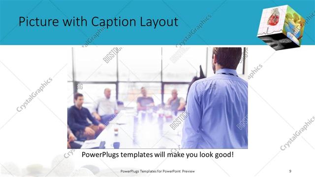 Picture with Caption presentation slide layout