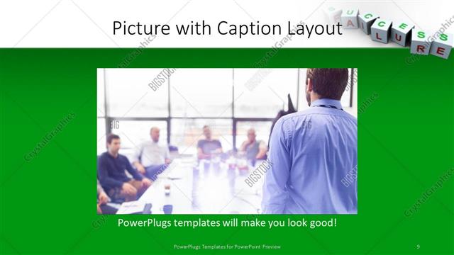 Picture with Caption presentation slide layout