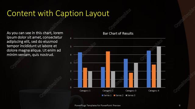 Content with Caption presentation slide layout