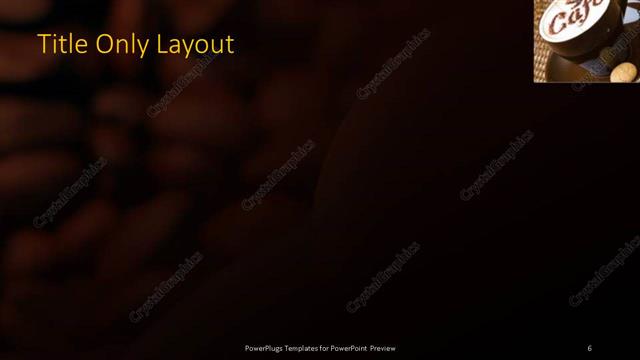 Title Only presentation slide layout