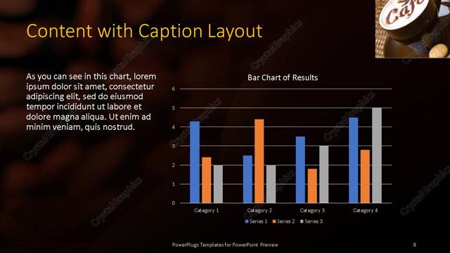 Content with Caption presentation slide layout