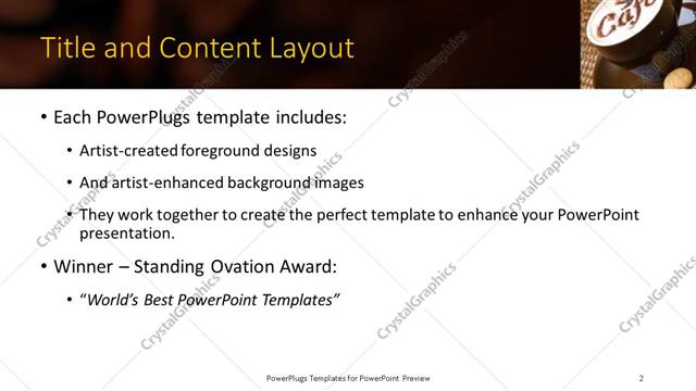Title and Content presentation slide layout