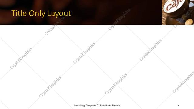 Title Only presentation slide layout